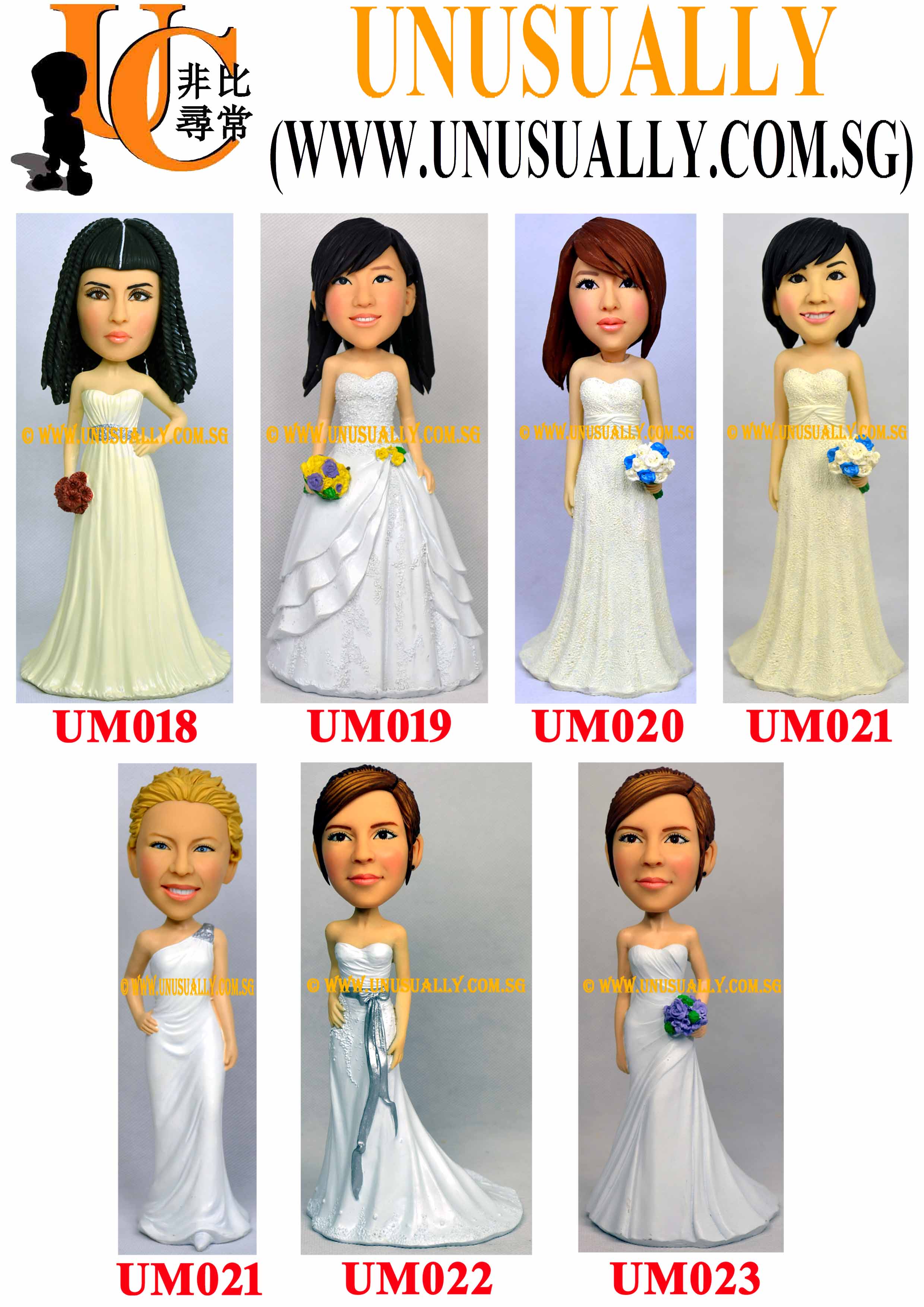 Custom 3D Tall Version Female In Gown Figurines Summary List 1